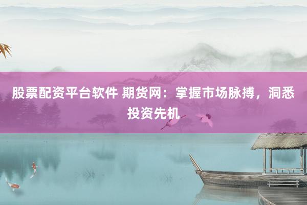 股票配資平臺(tái)軟件 期貨網(wǎng)：掌握市場(chǎng)脈搏，洞悉投資先機(jī)